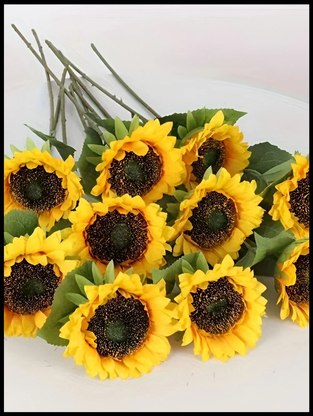 🆕SUNFLOWER BUNCH OF 20 COLORFUL LARGE SUNFLOWERS🌻FOR DECOR, OUTSIDE USE...
